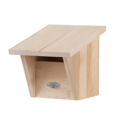 Roodborst Comfort Nestkast met isolerende wanden en schuin dak voor optimale bescherming